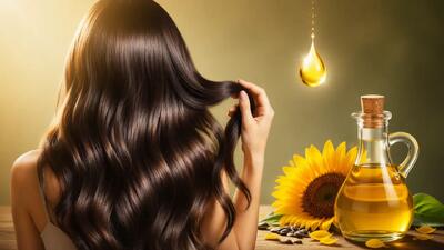  چگونه از روغن آفتابگردان برای داشتن موهای سالم استفاده کنیم؟