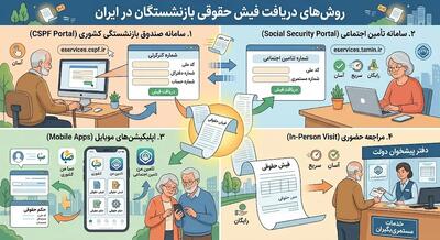 دریافت فیش حقوقی بازنشستگان ۱۴۰۵