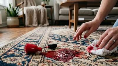  لکه های سمج روی فرش دستباف را این طور پاک کنید؛ از چای و قهوه تا آدامس و چربی!