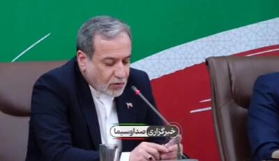 خبر مهم عراقچی درباره توافق تنگه هرمز + فیلم