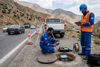 ۱۲۰ کیلومتر فیبرنوری روستایی در جنوب کرمان به بهرهبرداری رسید