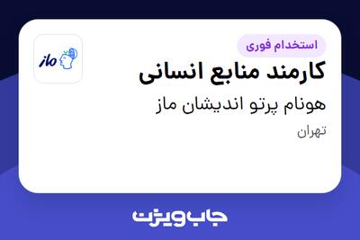 استخدام کارمند منابع انسانی در هونام پرتو اندیشان ماز