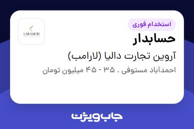 استخدام حسابدار در آروین تجارت دالیا (لارامب)