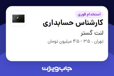  استخدام کارشناس حسابداری در لنت گستر