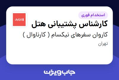  استخدام کارشناس پشتیبانی هتل در کاروان سفرهای نیکسام ( کارناوال )