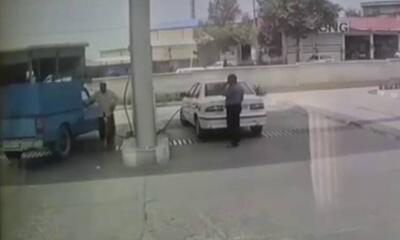  فیلم/ لحظه انفجار جایگاه CNG صحنه در دوربین مداربسته