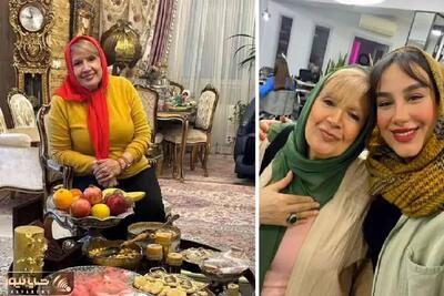 چیدمان منزل اشراف پسند شهین تسلیمی؛ میز بازی مخصوص، مبلمان تاج طلایی و تابلو فرش زیبا