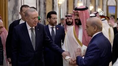  زبان بدن بن سلمان، اردوغان و شهباز شریف پس از توافق نظامی