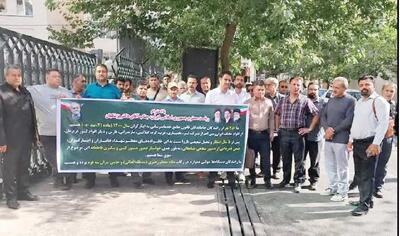  تجمع مجدد رانندگان ایثارگر جامانده از طرح تبدیل وضعیت