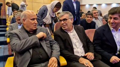 حضور مهدی تاج و سایر میهمانان در مراسم رونمایی از VAR سیار