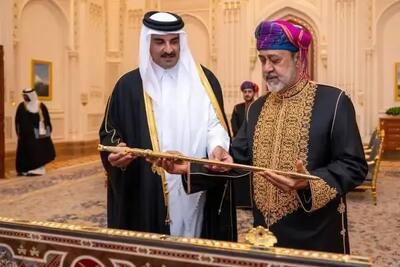 رایزنی امیر قطر با سلطان عمان