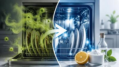  علت بو گرفتن ظرف در ماشین ظرفشویی + روش های خوشبو کردن ماشین ظرفشویی
