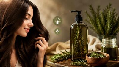  چگونه شامپو رزماری خانگی درست کنیم؟ دستور ساده برای تقویت مو