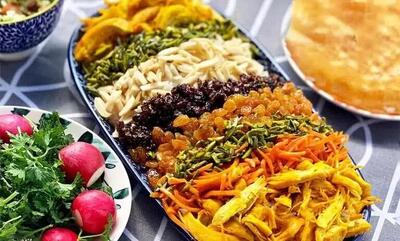 طرز تهیه هفت رنگ پلو تهرانی غذایی اصیل و مجلسی