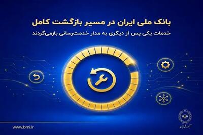 بانک ملی ایران در مسیر بازگشت کامل؛ خدمات یکی پس از دیگری به مدار خدمترسانی بازمیگردند