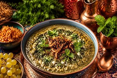  آموزش آشپزی / طرز تهیه آش آبغوره شیرازی خوشمزه و اصیل