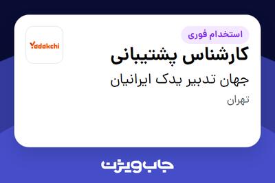 استخدام کارشناس پشتیبانی در جهان تدبیر یدک ایرانیان