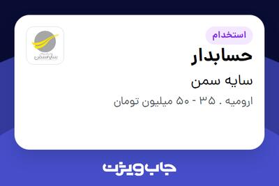 استخدام حسابدار - آقا در سایه سمن
