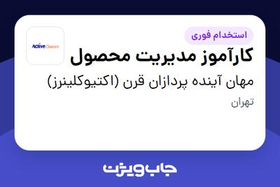  استخدام کارآموز مدیریت محصول در مهان آینده پردازان قرن (اکتیوکلینرز)