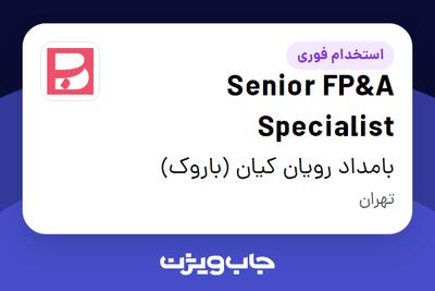  استخدام Senior FP A Specialist در بامداد رویان کیان (باروک)