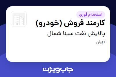 استخدام کارمند فروش (خودرو) در پالایش نفت سینا شمال