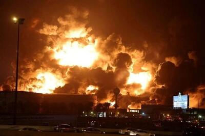 بینید | اولین تصاویر از حریق در شهرک صنعتی نصیرآباد بهارستان