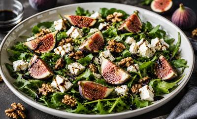  طرز تهیه سالاد انجیر و پنیر به ۳ روش؛ ساده، مجلسی و خوشمزه