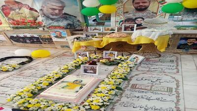 جشن تولدی متفاوت در گلزار شهدای قم؛ روایت دلتنگی فائزه در فراق قل شهیدش