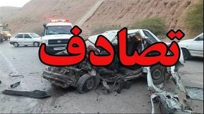  دو کشته و 3 مصدوم در واژگونی خودرو در جاده فیروزآباد