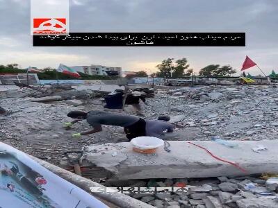  جستجوی مردم میناب برای پیکر شهدا هنوز ادامه دارد