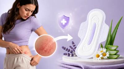 نشانه های حساسیت به نوار بهداشتی + درمان سوختگی و جوش زدن با نوار بهداشتی