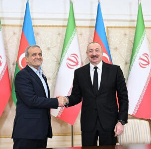  پیام قدردانی الهام علی اف از رئیس جمهور ایران