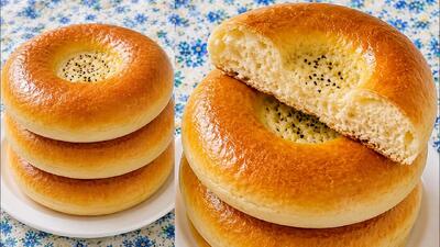 طرز تهیه نان اصیل مزاری در خانه با پوسته براق و طلایی