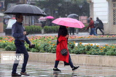 رگبار باران و رعد و برق در شمال غرب کشور و ارتفاعات البرز