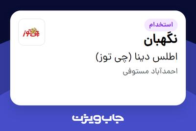  استخدام نگهبان - آقا در اطلس دینا (چی توز)