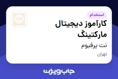  استخدام کارآموز دیجیتال مارکتینگ در نت پرفیوم