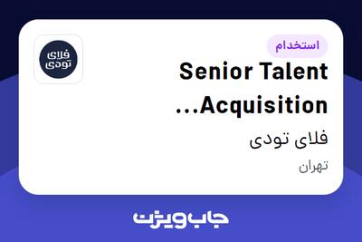  استخدام Senior Talent Acquisition Specialist در فلای تودی