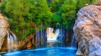  عکس عجیب ترین آبشارهای ایران؛ از «نیاگارای ایران» تا آبشاری که هر نیم‌ ساعت ناپدید می‌ شود!