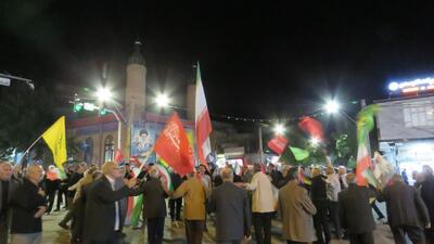 گزارش تصویری از تجمع برای خونخواهی آقای شهید ایران در هریس