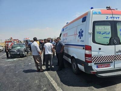  تصادف مرگبار در جاده شبستر–صوفیان؛ یک نفر جان باخت دوتن راهی بیمارستان شد
