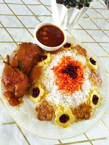 از شما/زرشک پلو با 👈🏻🍗