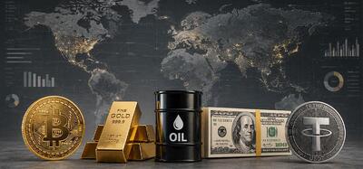 هرمز بازارها را بهم ریخت؛ نفت و طلا بالا رفتند، بیتکوین افت کرد