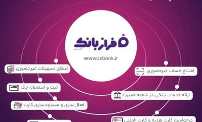  خدمات غیرحضوری بانک ایران زمین؛ از افتتاح حساب تا سفارش کارت هدیه