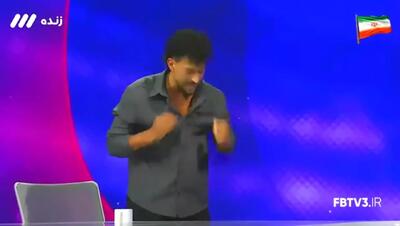  ببینید؛ صحبت و رفتار عجیب رامین رضاییان در تلویزیون