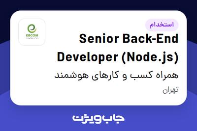  استخدام Senior Back-End Developer (Node.js) در همراه کسب و کارهای هوشمند