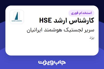  استخدام کارشناس ارشد HSE - آقا در سریر لجستیک هوشمند ایرانیان