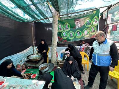 خدمت رسانی موکب های چناران به زائران پیاده حرم امام رضا(ع)