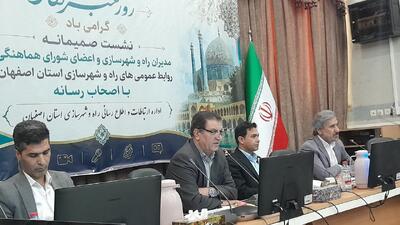  ۹۳۸ میلیارد تومان قرارداد راهسازی در استان اصفهان فعال است