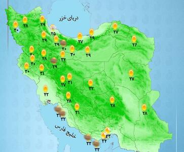 وضعیت آب و هوا امروز سه شنبه 20 مرداد 1405 + وضعیت استانها