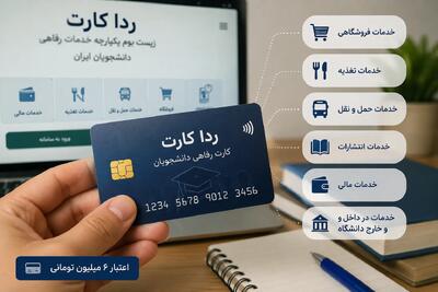  هر آنچه دانشجویان باید درباره «ردا کارت» بدانند/ از اعتبار ۶ میلیونی تا خدمات رفاهی